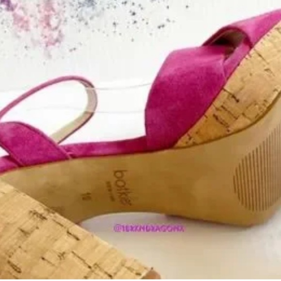 Botkier Pink Cork Platform Heels​ - Picture 2 of 5